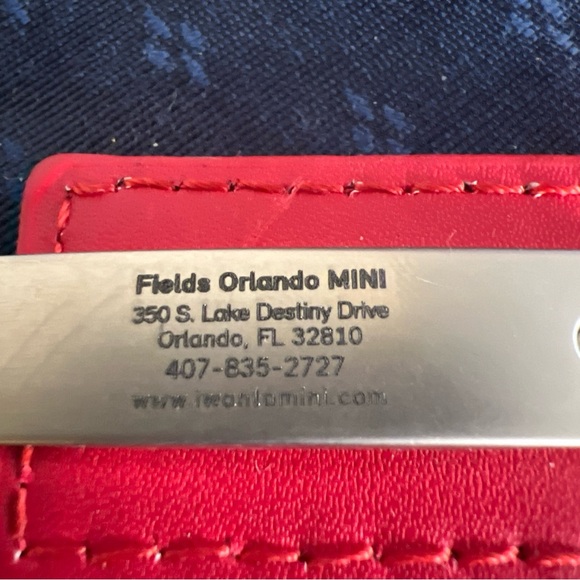 Mini Cooper Red Rectangle Keychain Gently Used Fields Orlando Mini - Picture 6 of 7